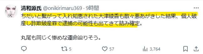 ちだい氏と関係のあった人の事例